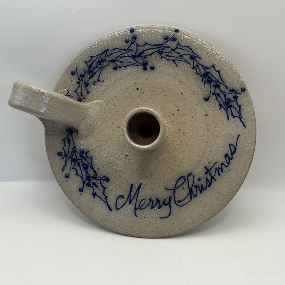 Salmon Falls Stoneware Merry Christmas Candle Holder